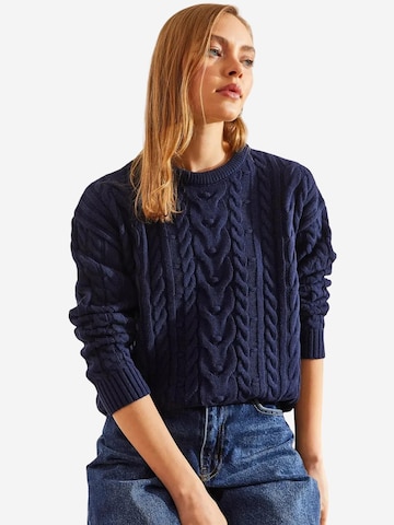 Bianco Lucci Kampsun 'Pullover', värv sinine