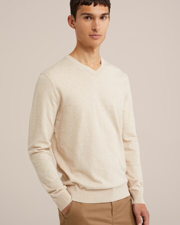WE Fashion Sweater in Beige: front