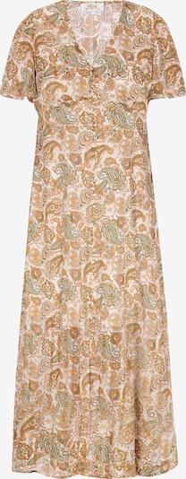 usha FESTIVAL Blusekjole 'Spring Summer' i creme / cognac / jade, Produktvisning