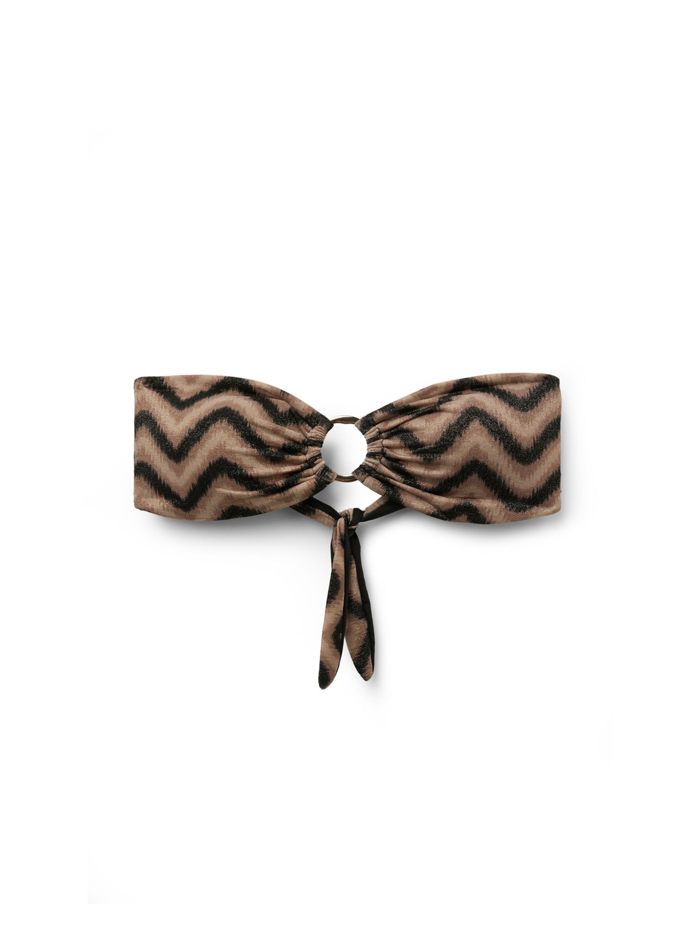 Tezenis Bandeau Bikini Top in Brown: front