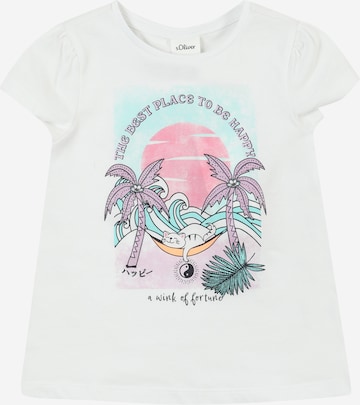 s.Oliver Shirt in White: front