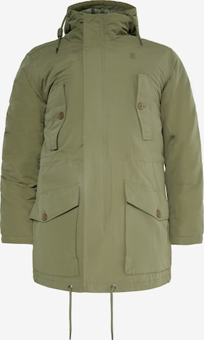 TUFFSKULL Winter parka 'Leat' in Green: front