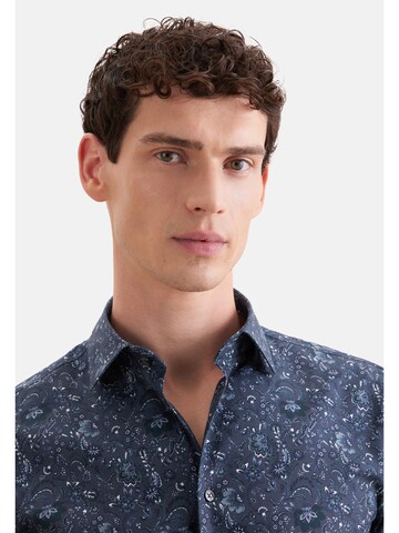 SEIDENSTICKER Slim Fit Hemd 'Smart Essentials' in Blau