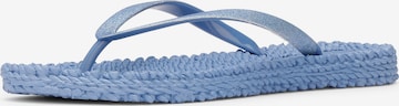 ILSE JACOBSEN T-Bar Sandals 'Cheerful 01' in Blue: front