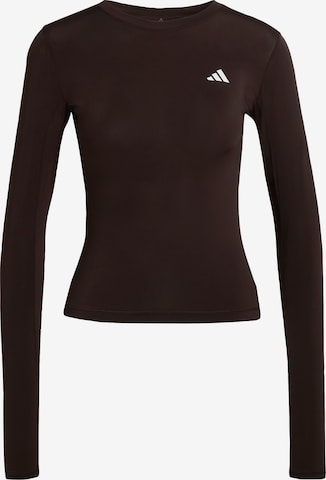 ADIDAS PERFORMANCE - Camiseta funcional 'Power Essentials' en marrón: frente
