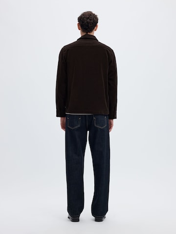 SELECTED - Ajuste regular Camisa en marrón