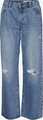 Noisy may Wide leg Jeans 'Amanda' i blå: framsida