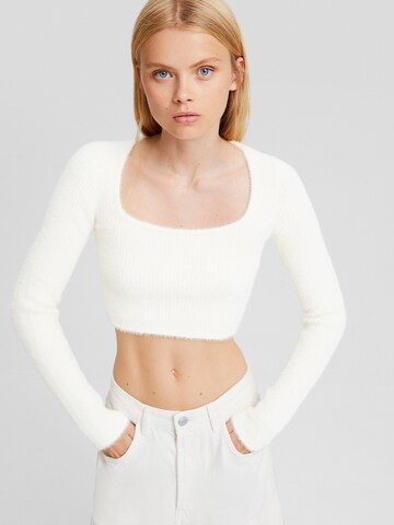 Pull-over Bershka en beige