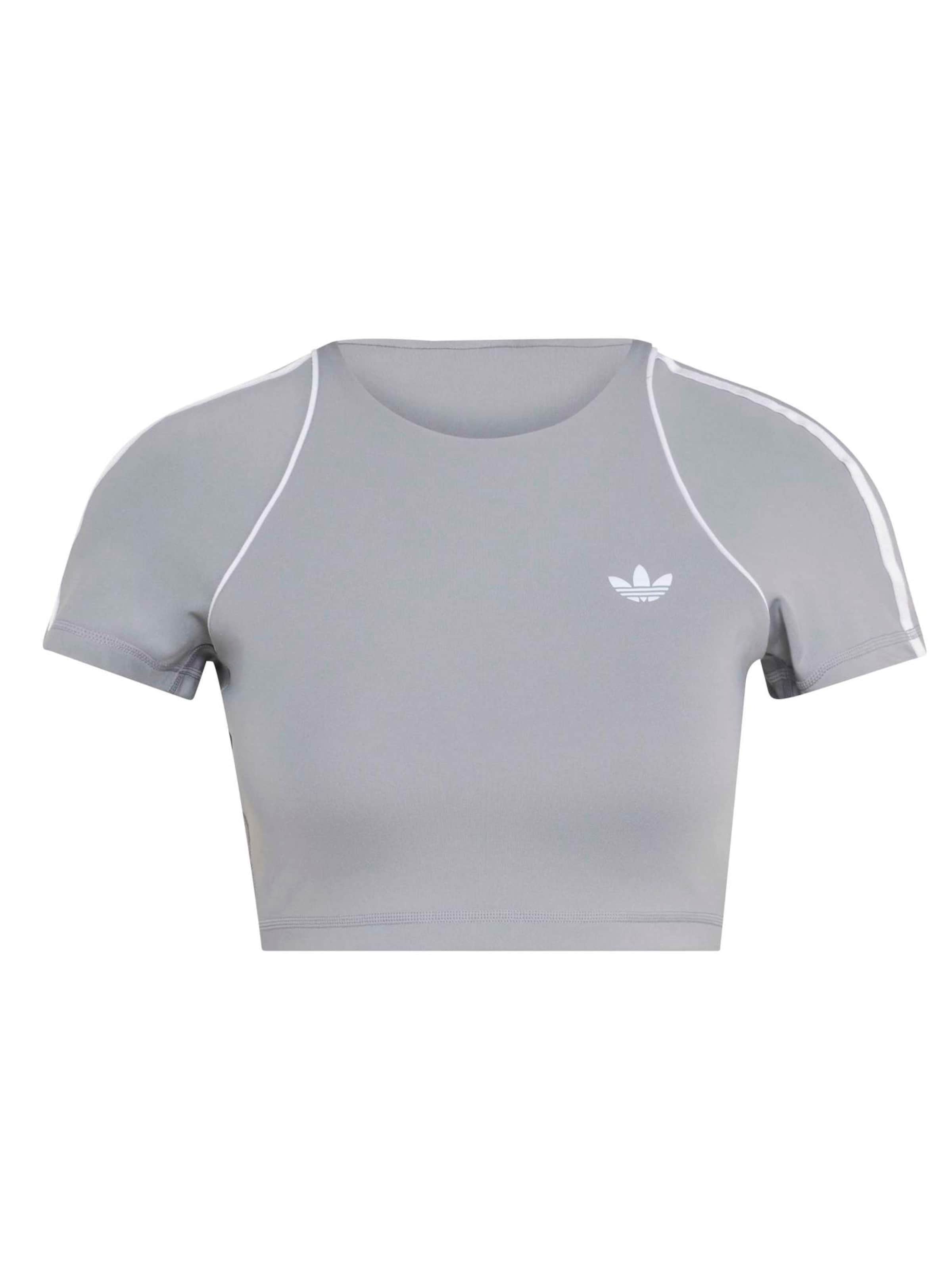 ADIDAS PERFORMANCE Funktionsbluse i XS i grå / hvid, Produktvisning
