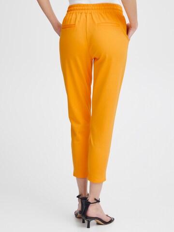 Coupe slim Pantalon à pince 'KATE' ICHI en jaune