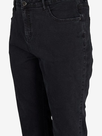 Zizzi Regular Jeans 'VERA FIT' in Zwart