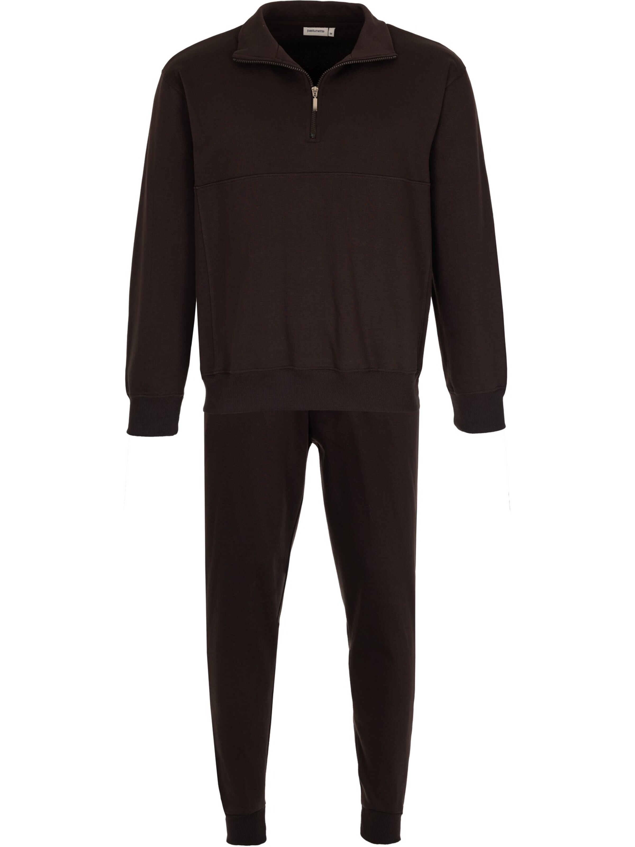 Pastunette Leisure suit 'Pastunette - Men - Homesuit - Urban Essence - Cotton Terry' in Brown: front