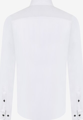 DENIM CULTURE Regular fit Button Up Shirt 'Duncan' in White