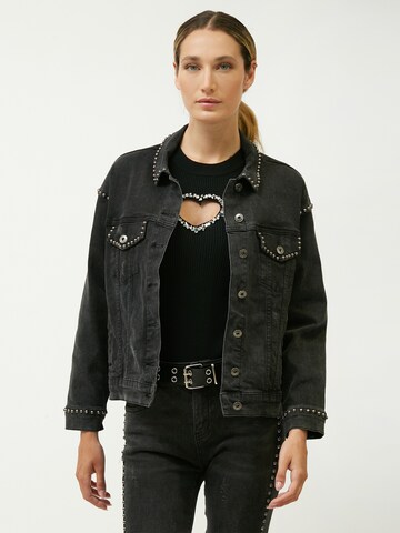 Veste mi-saison Influencer en noir : devant