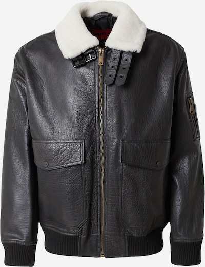 HUGO Välikausitakki 'Loran' värissä musta / offwhite, Tuotenäkymä