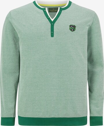 Charles Colby Sweatshirt 'Earl Darragh' in Groen: voorkant