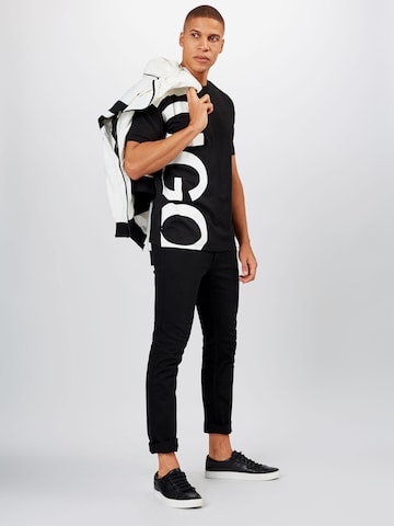 HUGO Red - Camisa 'DAWS211' em preto