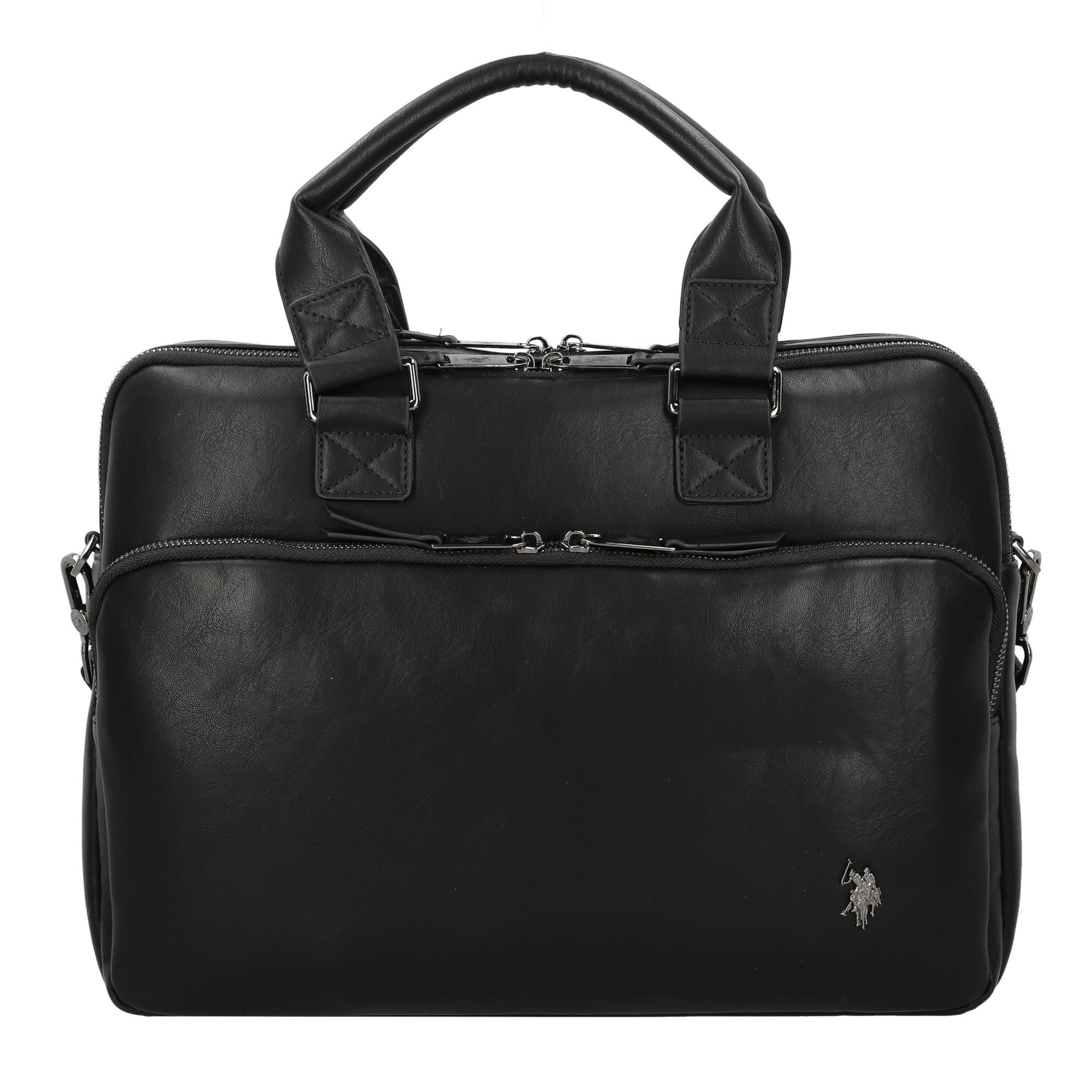 Borsa portadocumenti 'Free Spirit' di U.S. POLO ASSN. in nero: frontale