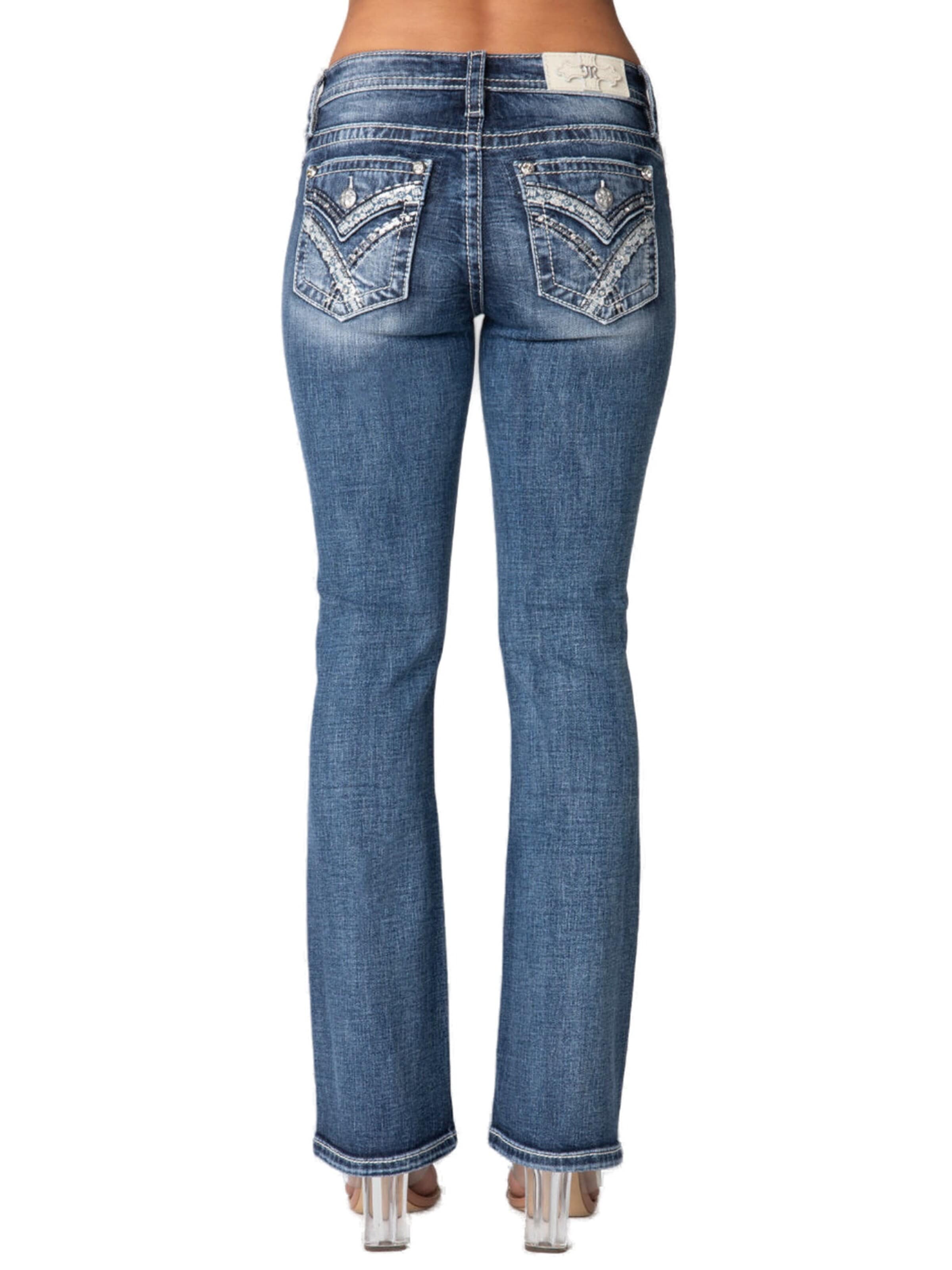 Miss Me Bootcut Jeans in Blau