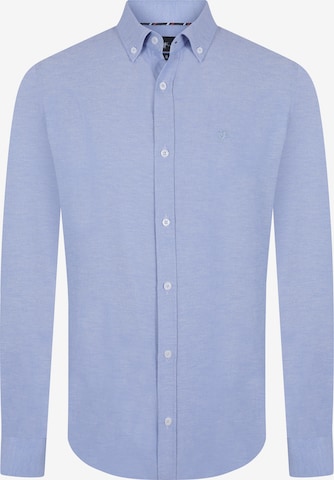 DENIM CULTURE Regular fit Button Up Shirt 'Dylan' in Blue: front