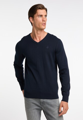 DreiMaster Klassik Sweater in Blue: front