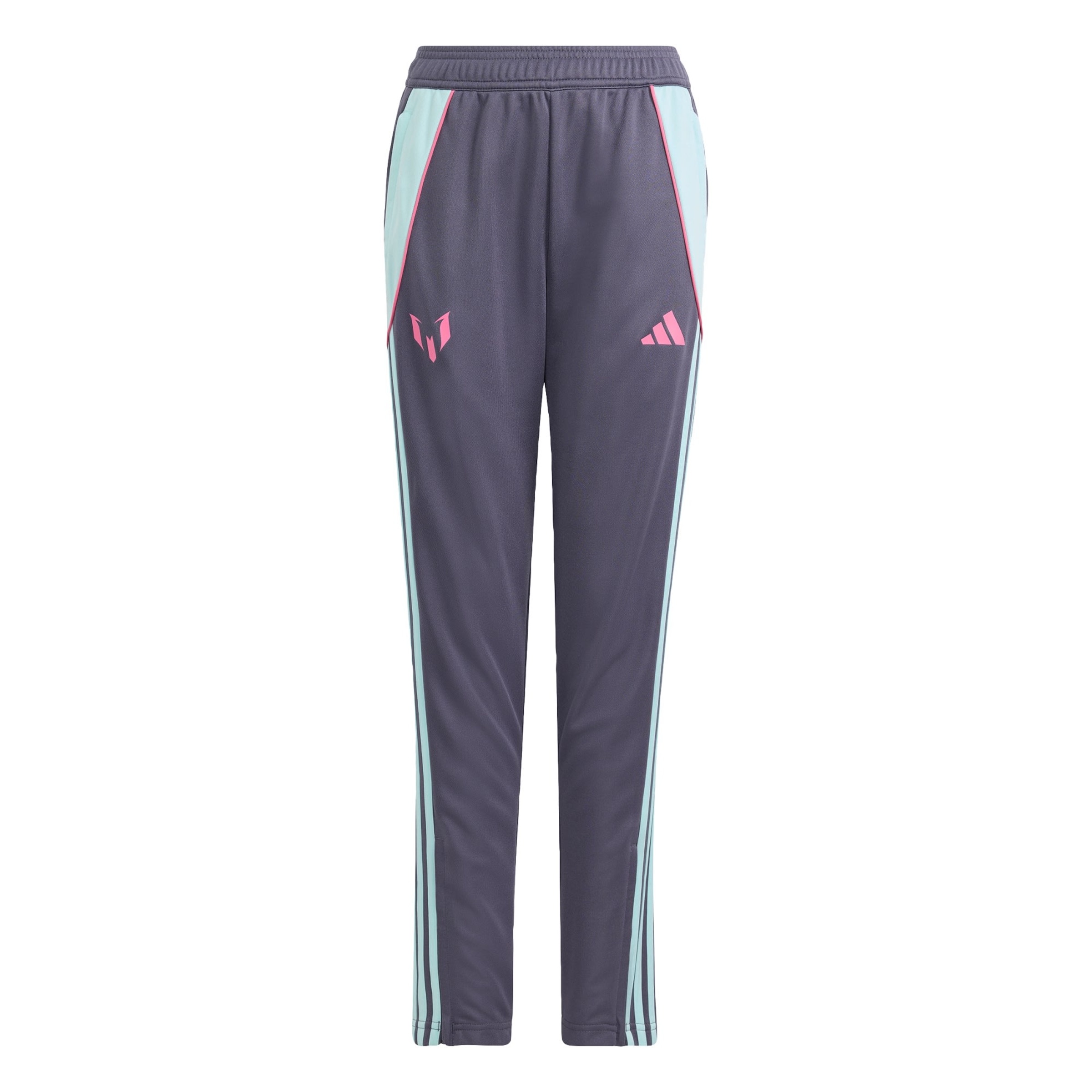 ADIDAS PERFORMANCE Slimfit Sportbroek 'Messi' in Grijs: voorkant
