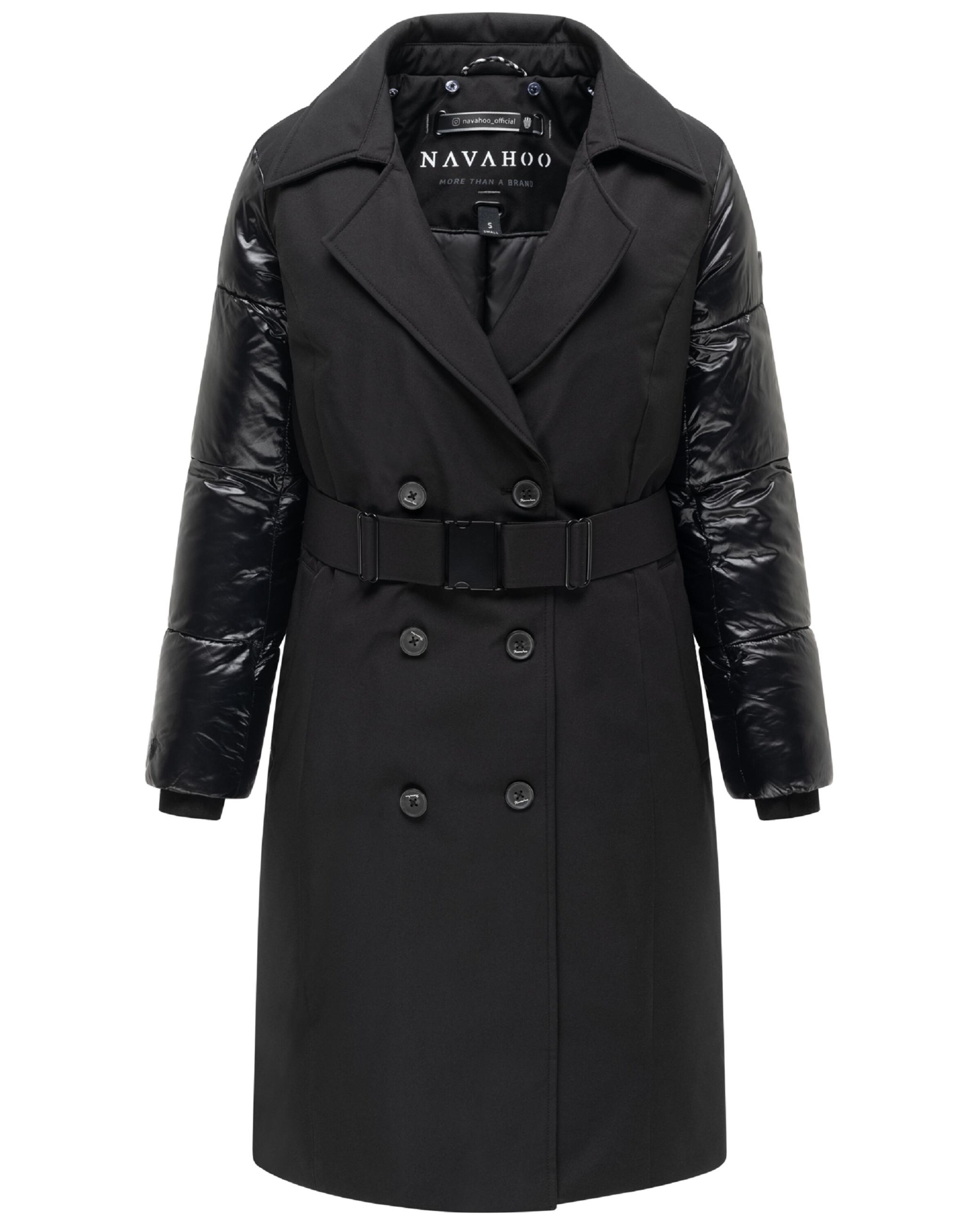 NAVAHOO Winter coat 'City-Glow 14' in Black
