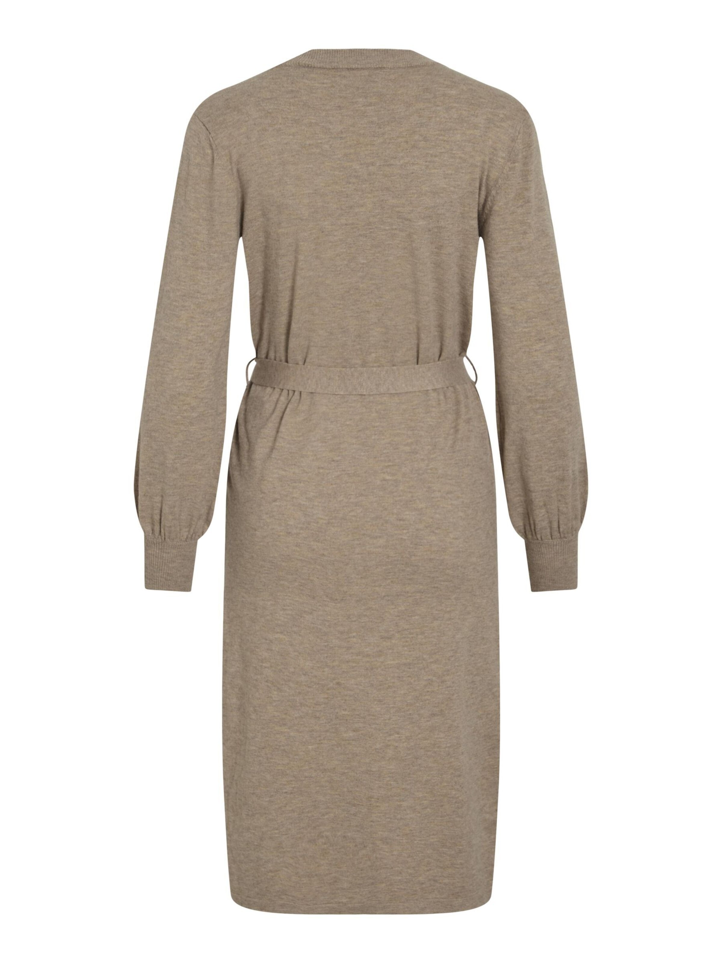 VILA - Vestido de punto en marrón
