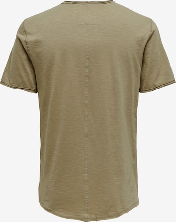 Only & Sons T-Shirt 'Benne' in Beige