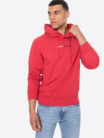 Felpa di Tommy Jeans in rosso: frontale