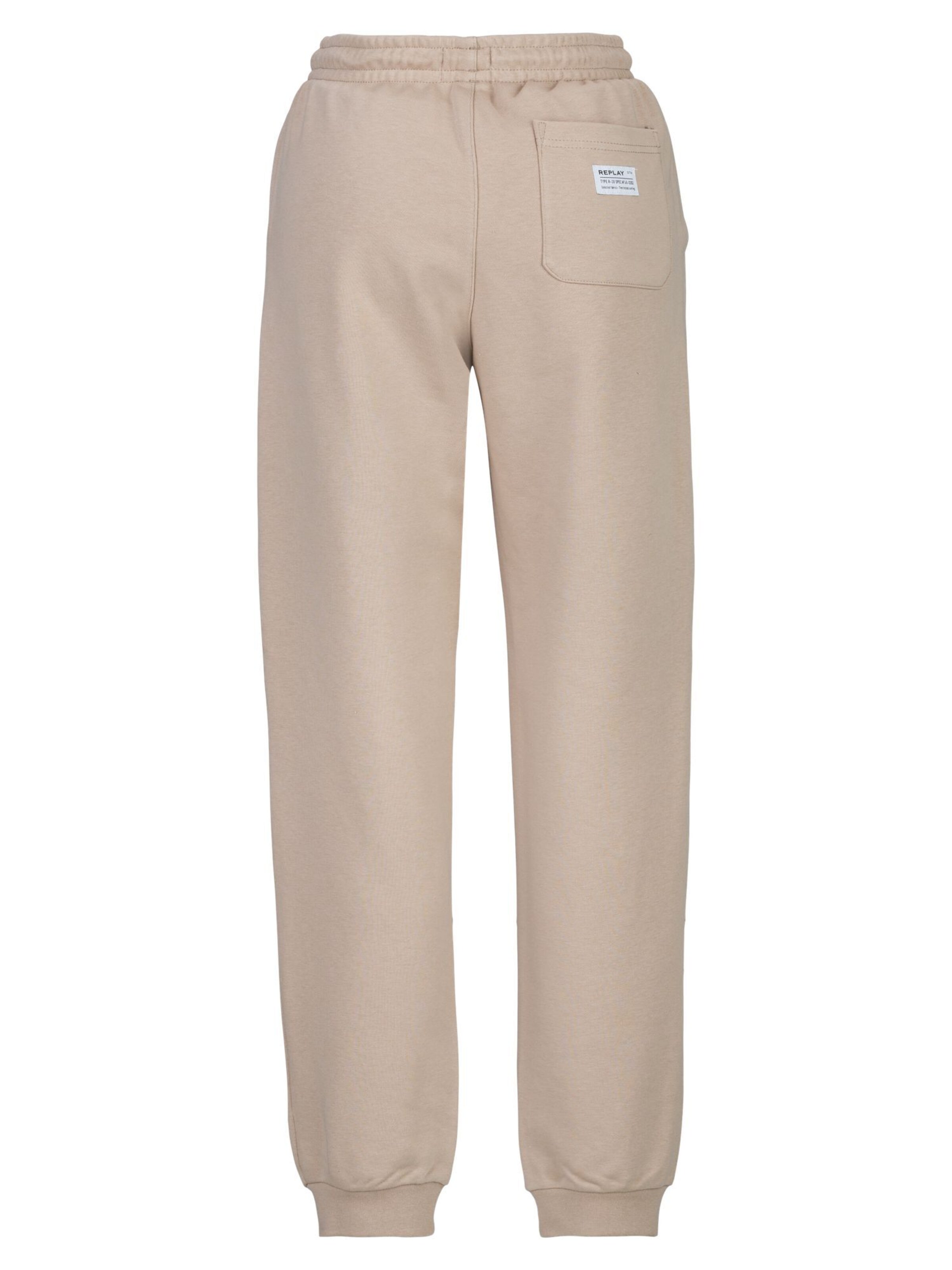 REPLAY Regular Trousers in Beige