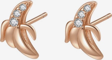 Hey Happiness - Pendientes 'Sunny Banana' en oro: frente