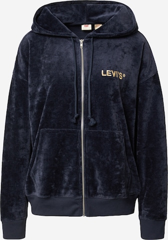 LEVI'S ® Sweat jacket 'Graphic Liam Hoodie' in Blue: front