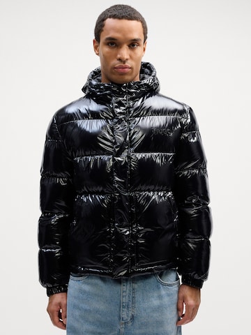 HUGO Χειμερινό μπουφάν 'Baro2541' σε μαύρο: μπροστά