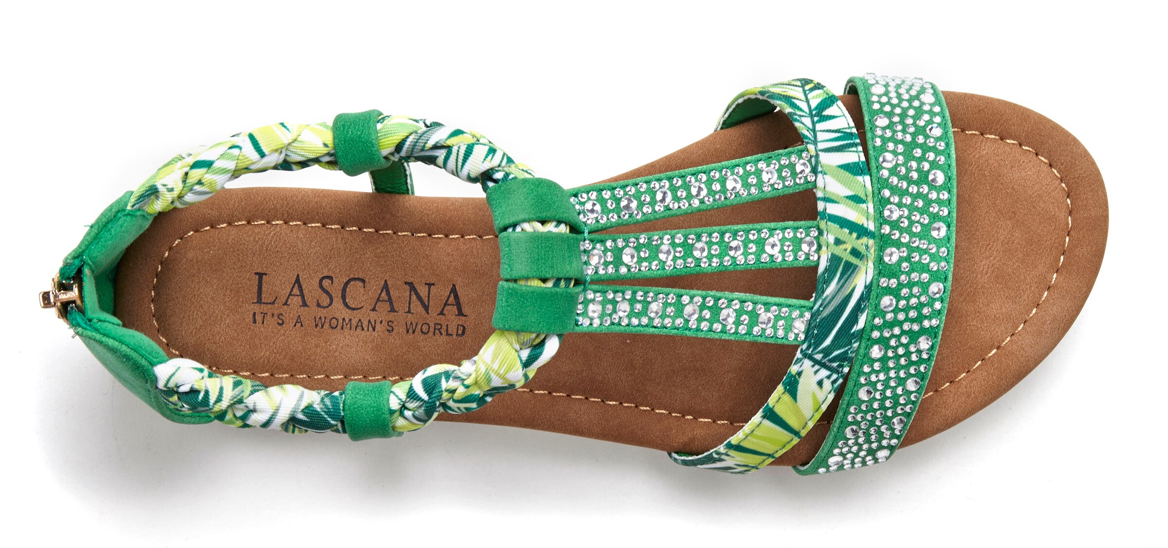 LASCANA Sandal i grön