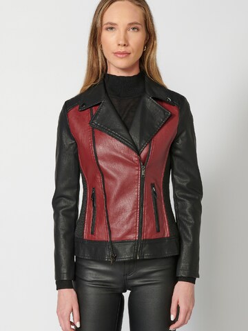 KOROSHI Between-season jacket in Red: front