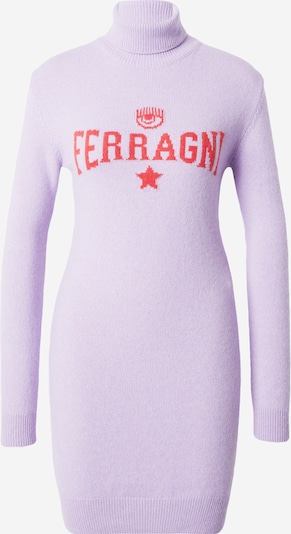 Chiara Ferragni Knit dress in Light purple / Red, Item view