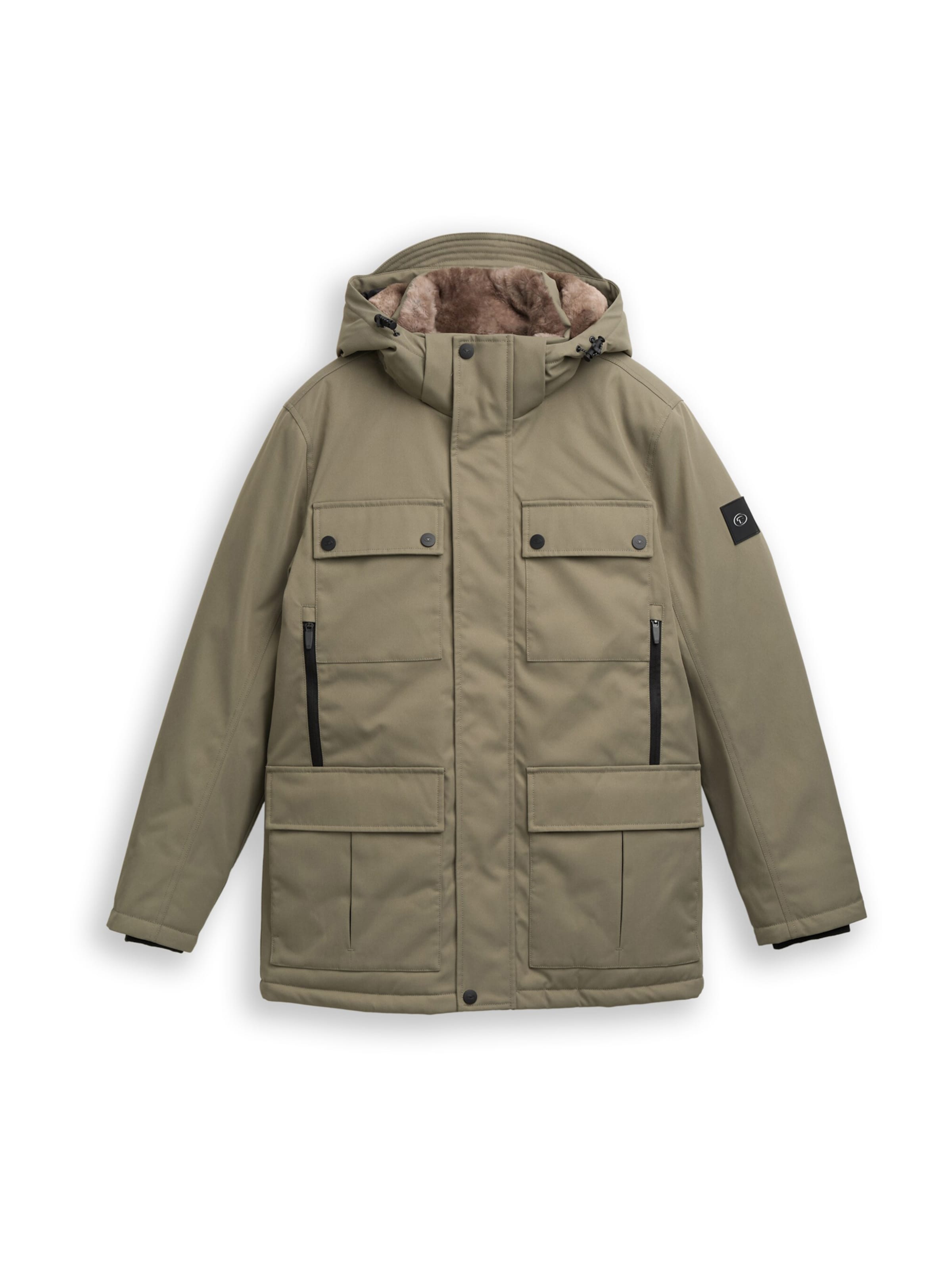 zaļš TOM TAILOR Ziemas jaka: no priekšpuses