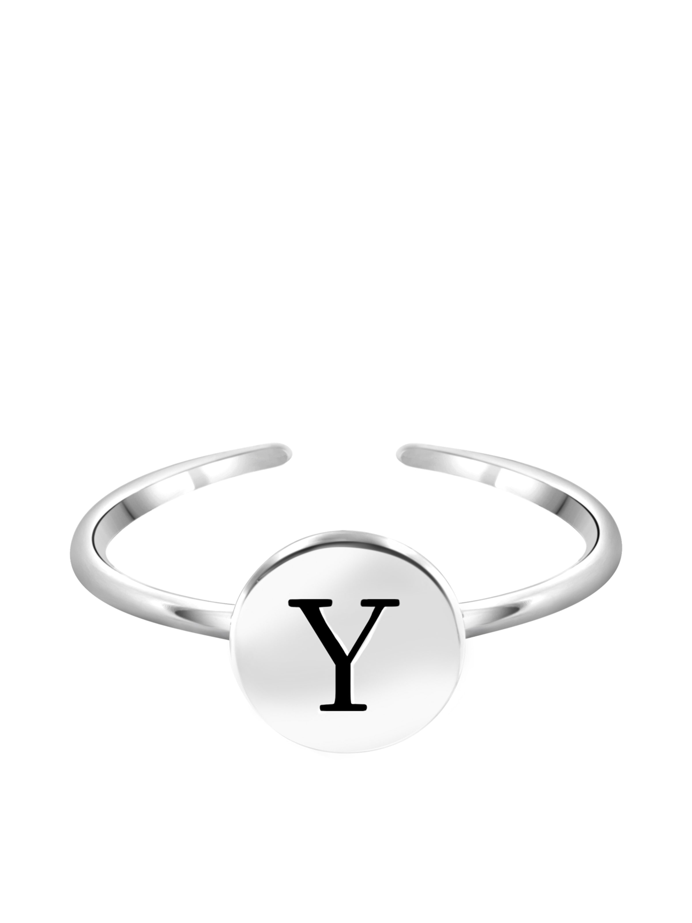 Lucardi Ring in Zilver: voorkant