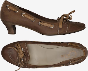 Donna Carolina Halbschuh 40,5 in Braun: Vorderseite