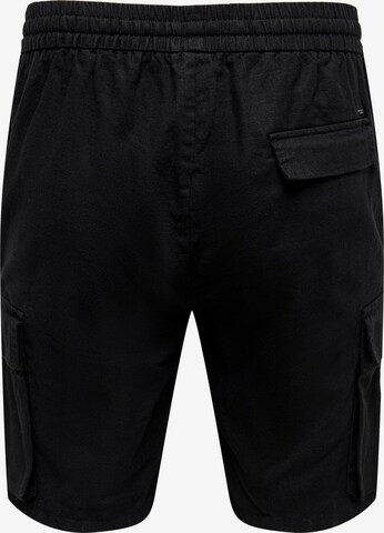 Only & Sons Regular Cargo Pants 'SINUS' in Black