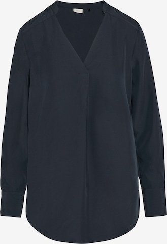 Camicia da donna di s.Oliver BLACK LABEL in blu: frontale