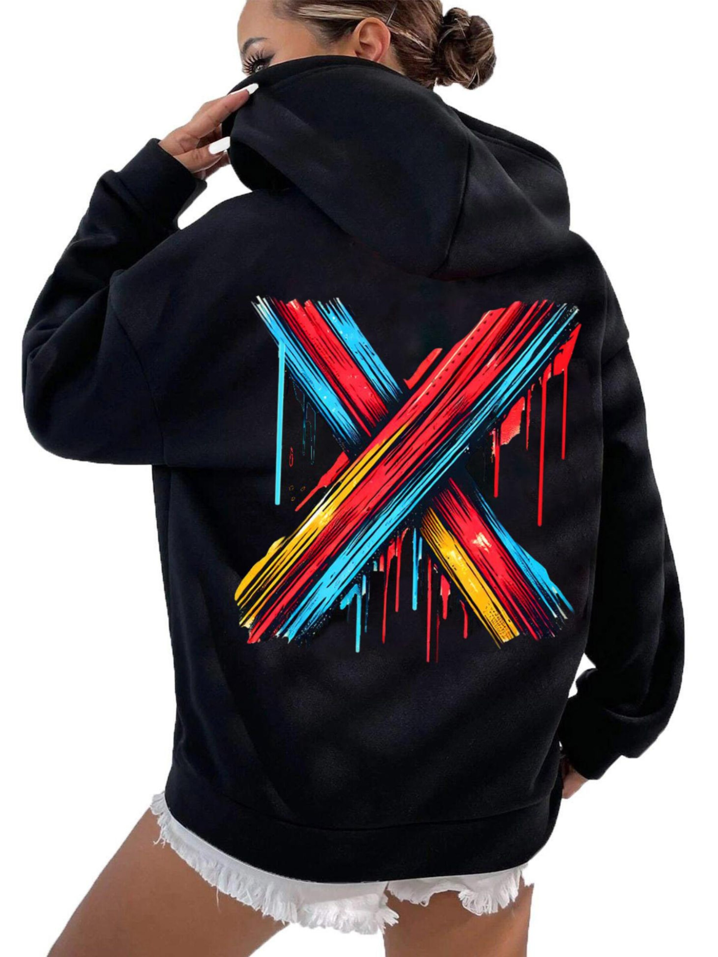 RMK Sweatshirt 'X'‌‌‌‌‌ in Schwarz