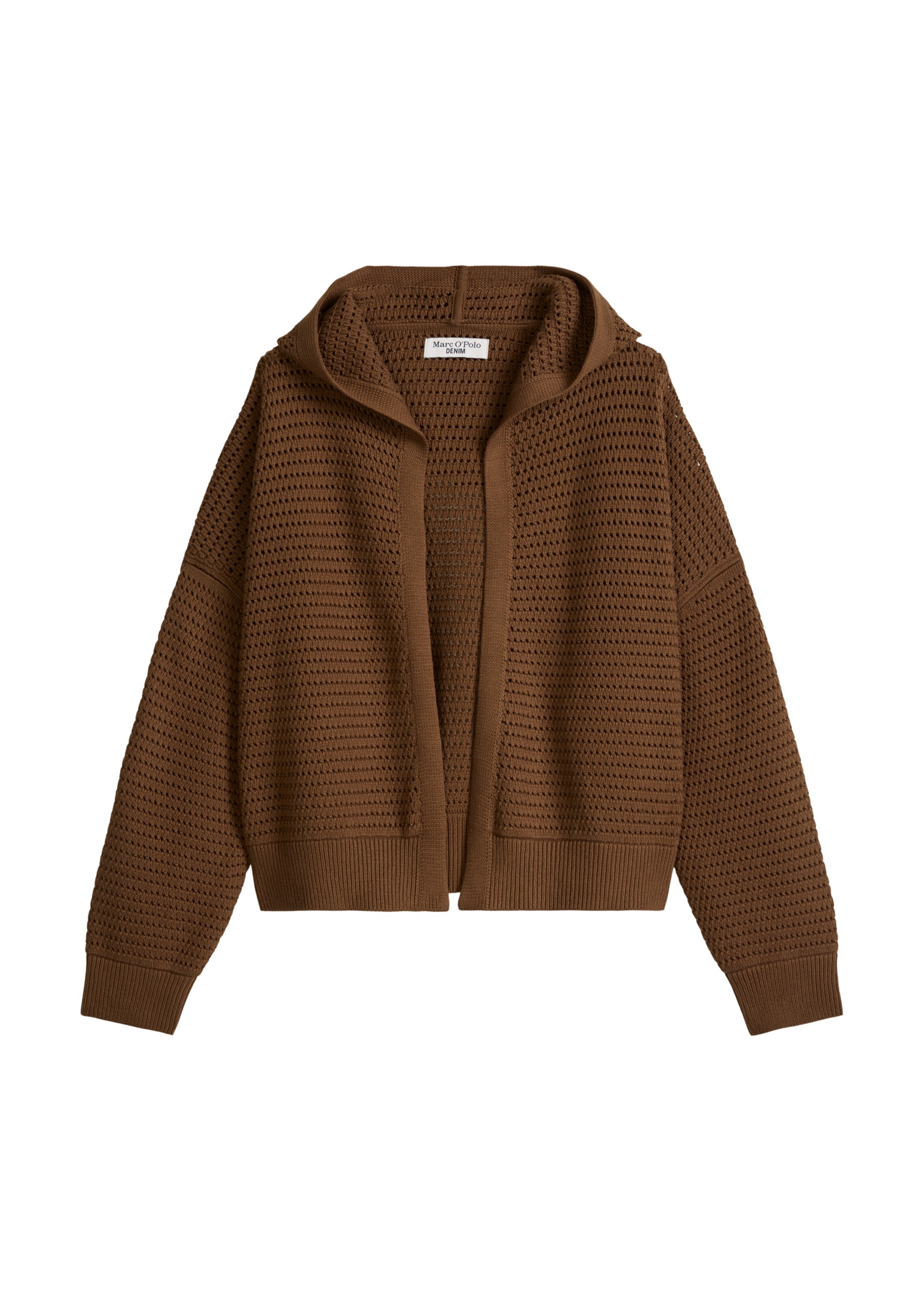 Marc O'Polo DENIM Strickjacke in Braun: Vorderseite