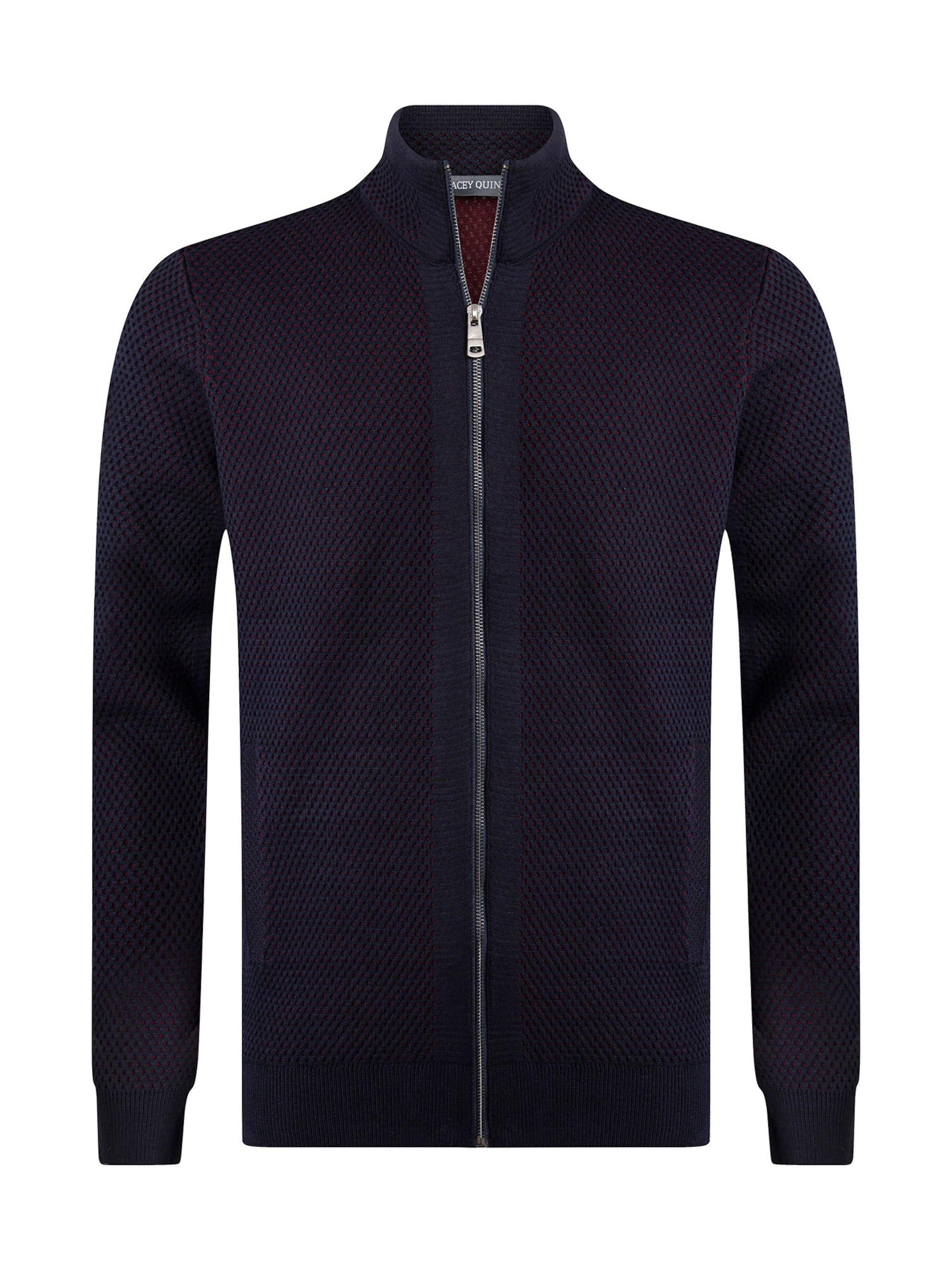 Jacey Quinn Плетена жилетка 'Moline' в черно: отпред