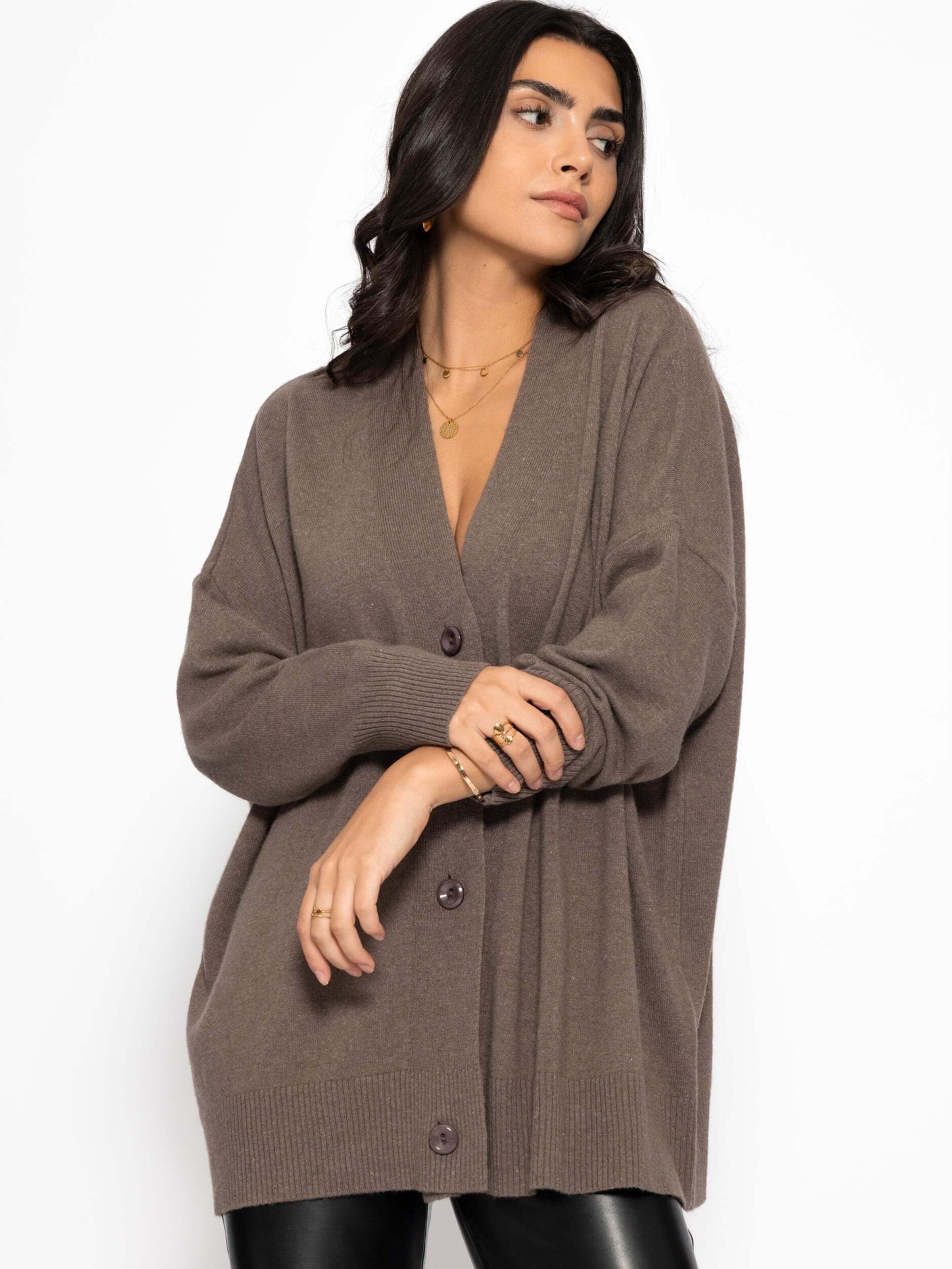 SASSYCLASSY Oversized Cardigan in Grey
