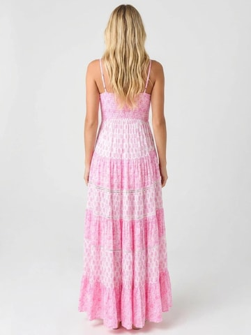 Miss June Dress 'Robe Longue Dayana' in Pink