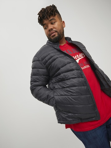 Jack & Jones Plus Overgangsjakke 'Hero' i sort