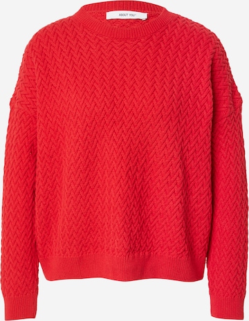 ABOUT YOU Pullover 'Layla' in Rot: Vorderseite