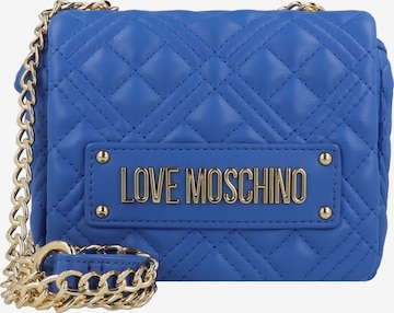 Borsa a tracolla di Love Moschino in blu: frontale